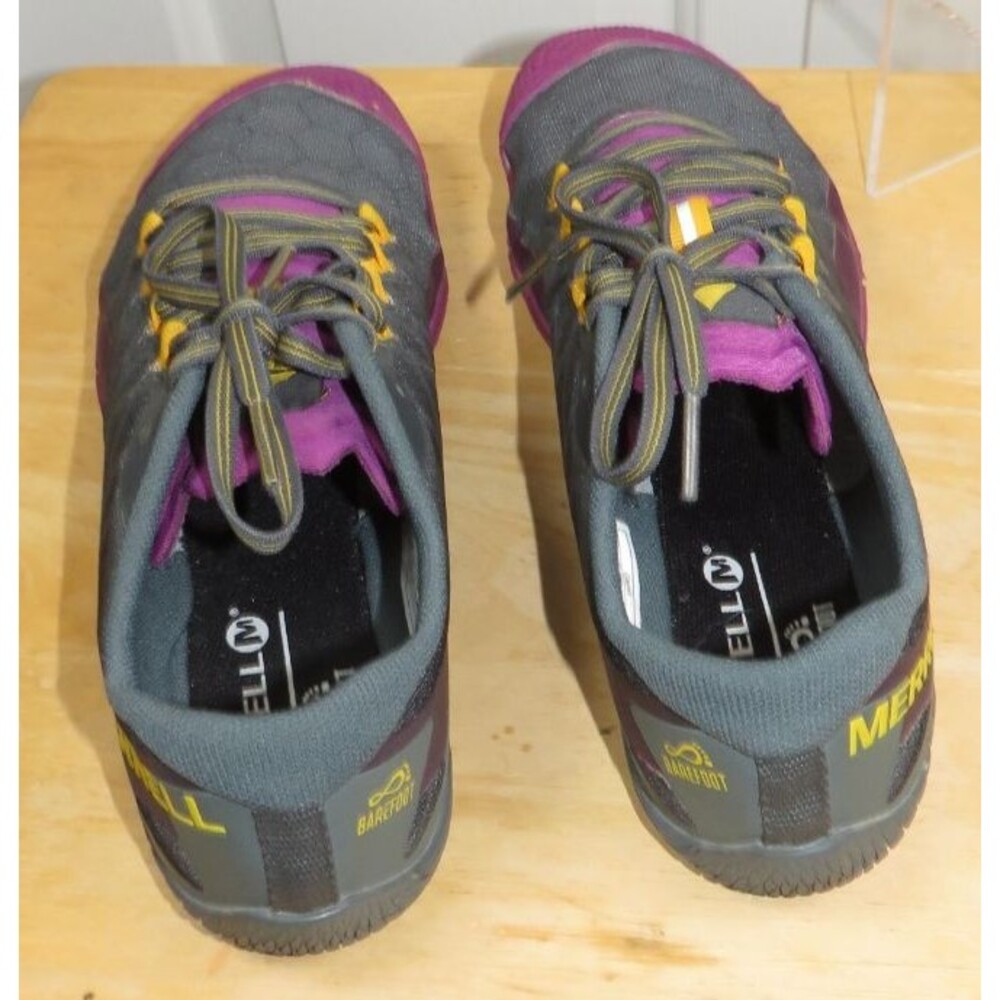 Merrell Vapor Glove 3 Barefoot Running Minimalist Shoes 7.5 Gray Purple J09674 - Picture 5 of 8